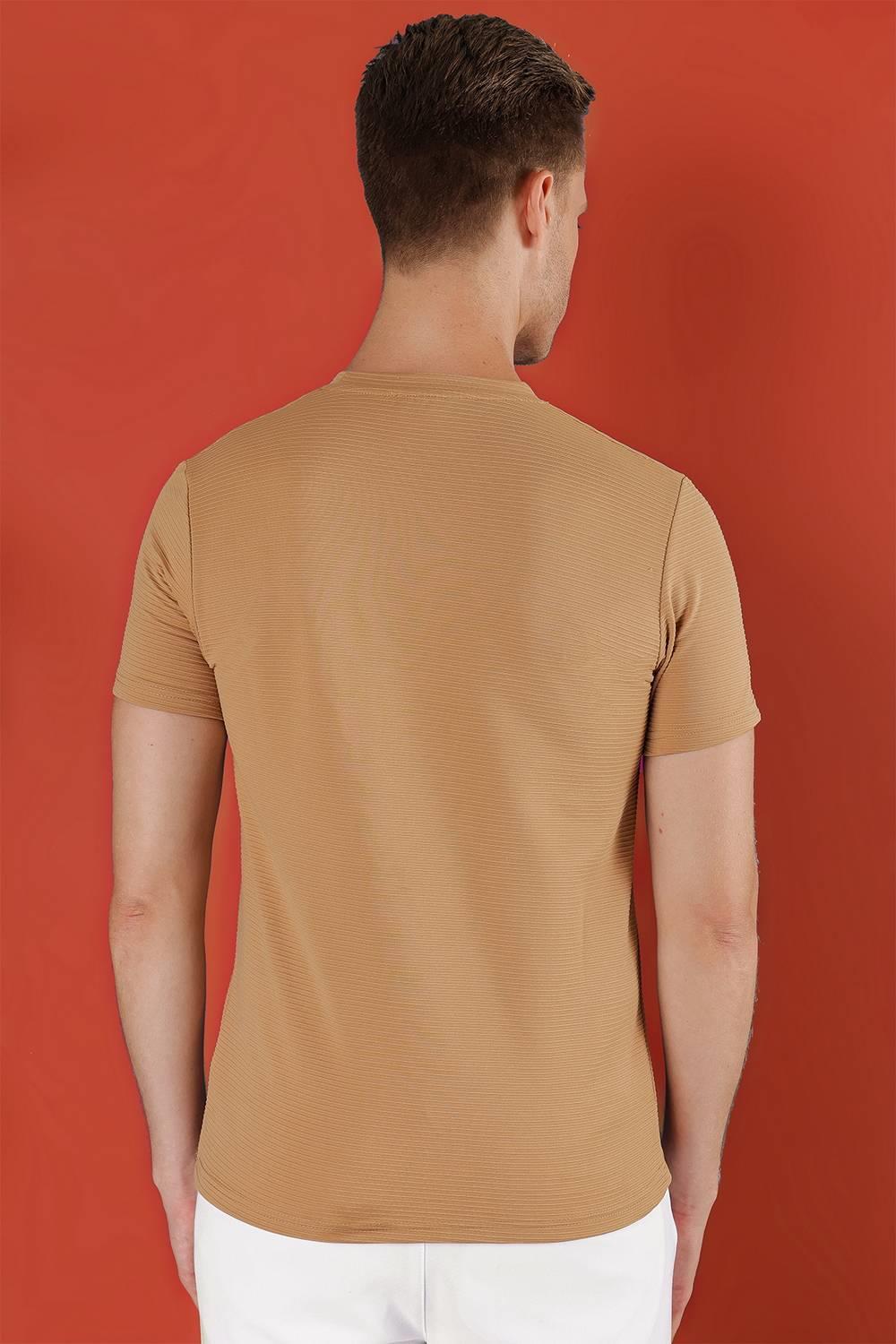 TS 852 Bej Spor T-Shirt
