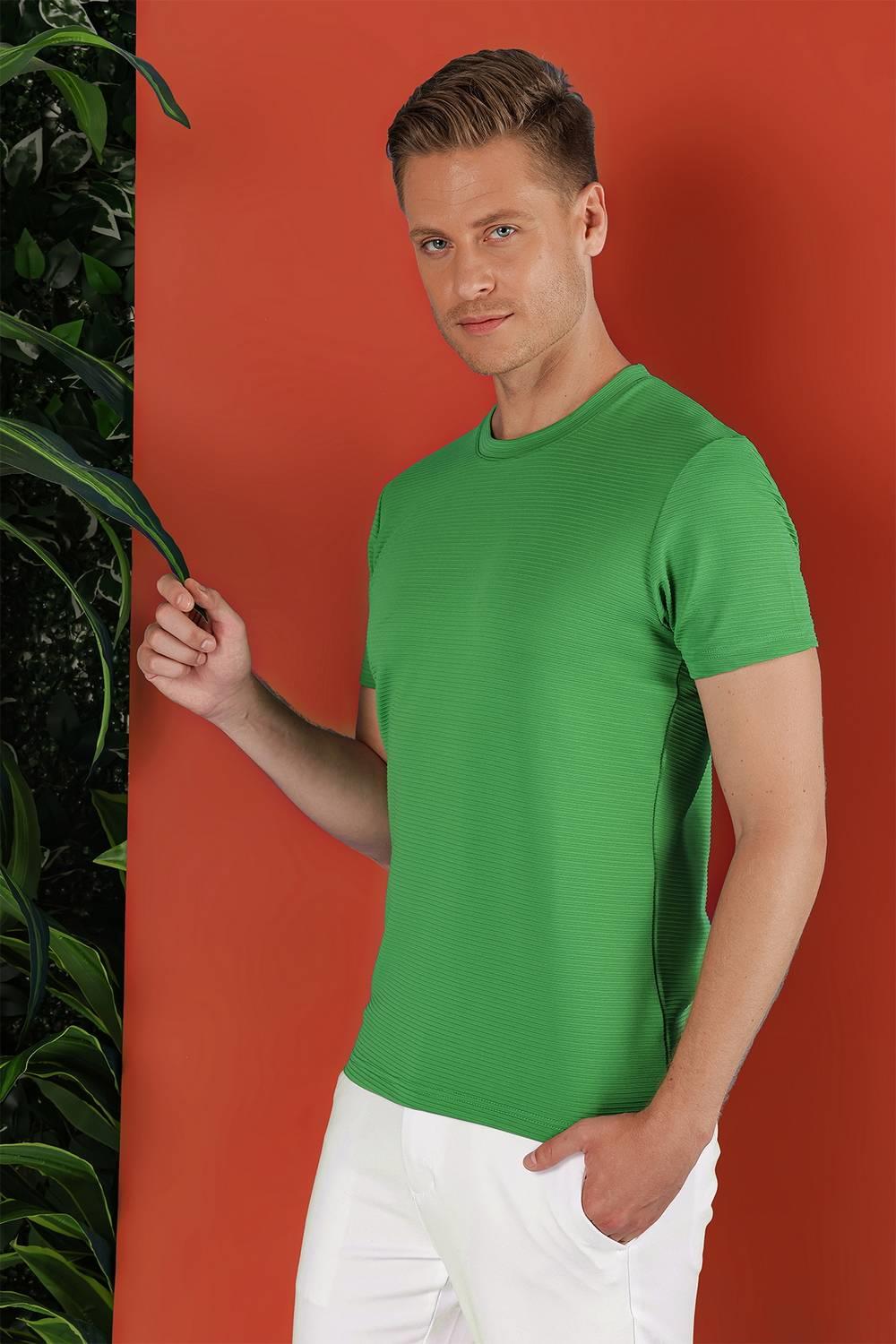 TS 852 Yeşil Spor T-Shirt