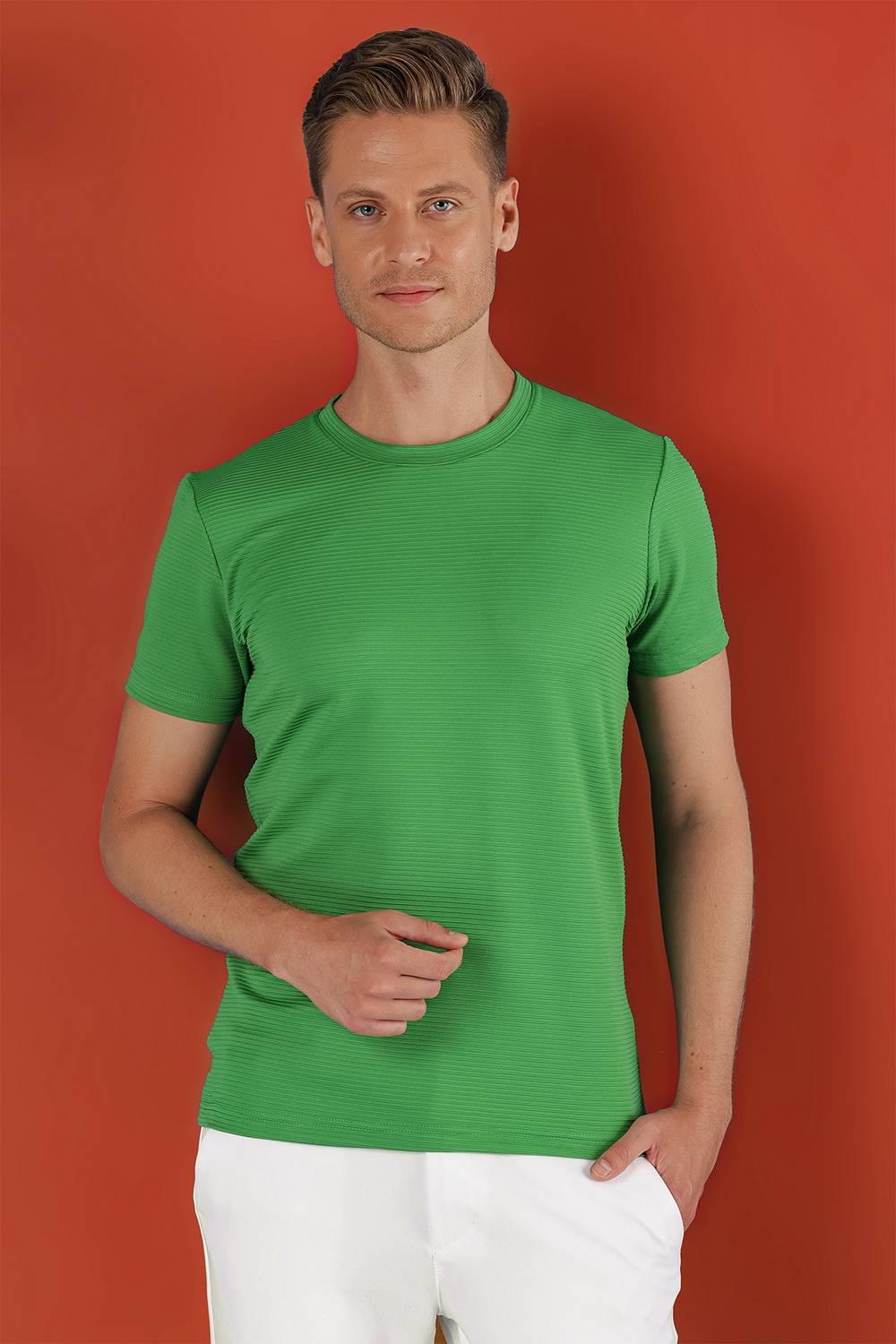 TS 852 Yeşil Spor T-Shirt