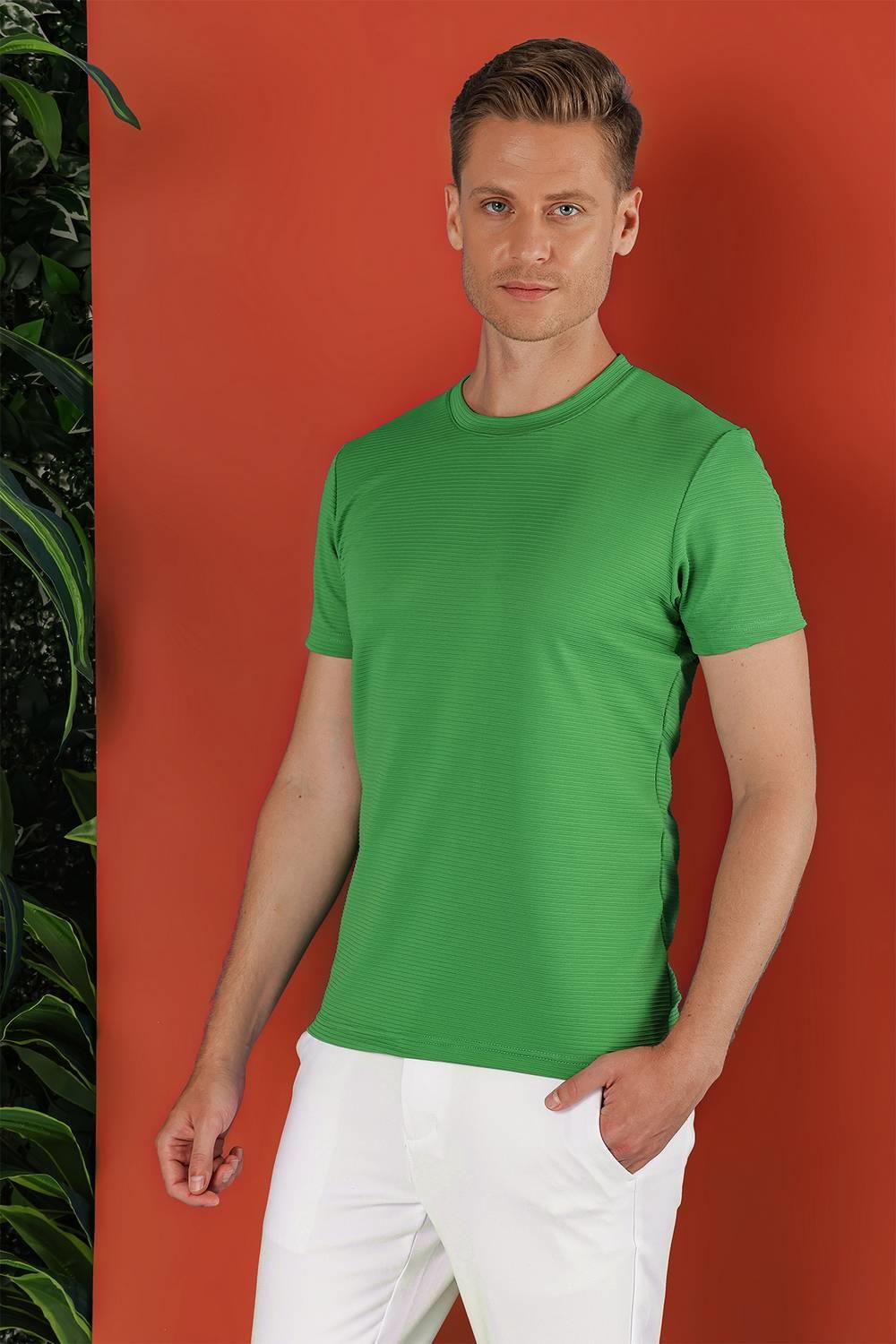 TS 852 Yeşil Spor T-Shirt