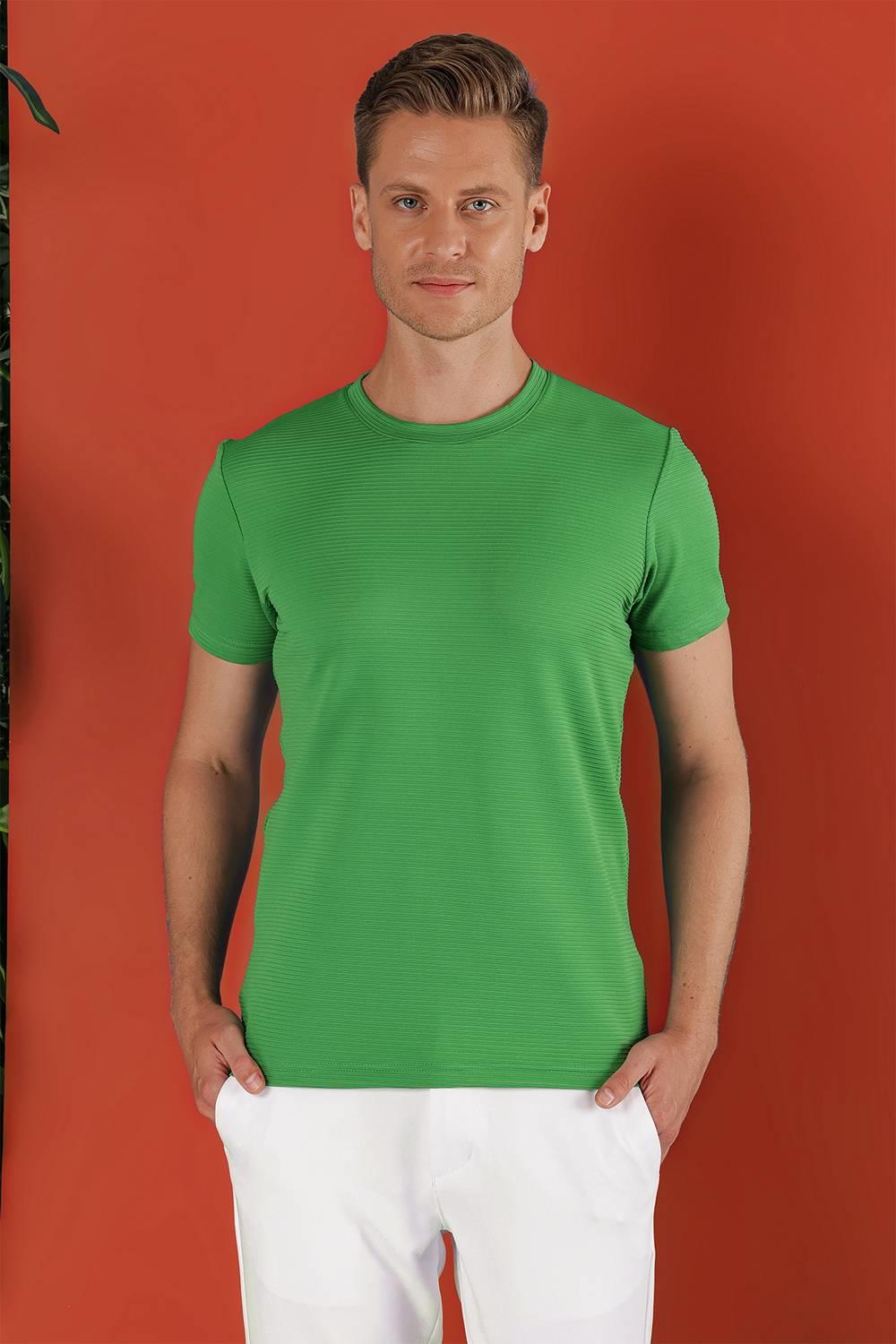 TS 852 Yeşil Spor T-Shirt