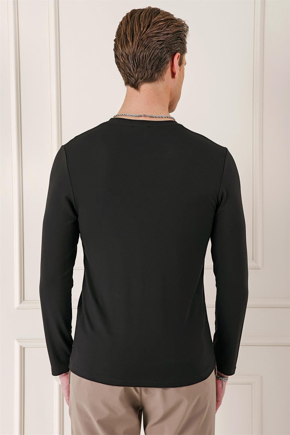 TS 870 Slim Fit A.Kahve Spor T-Shirt