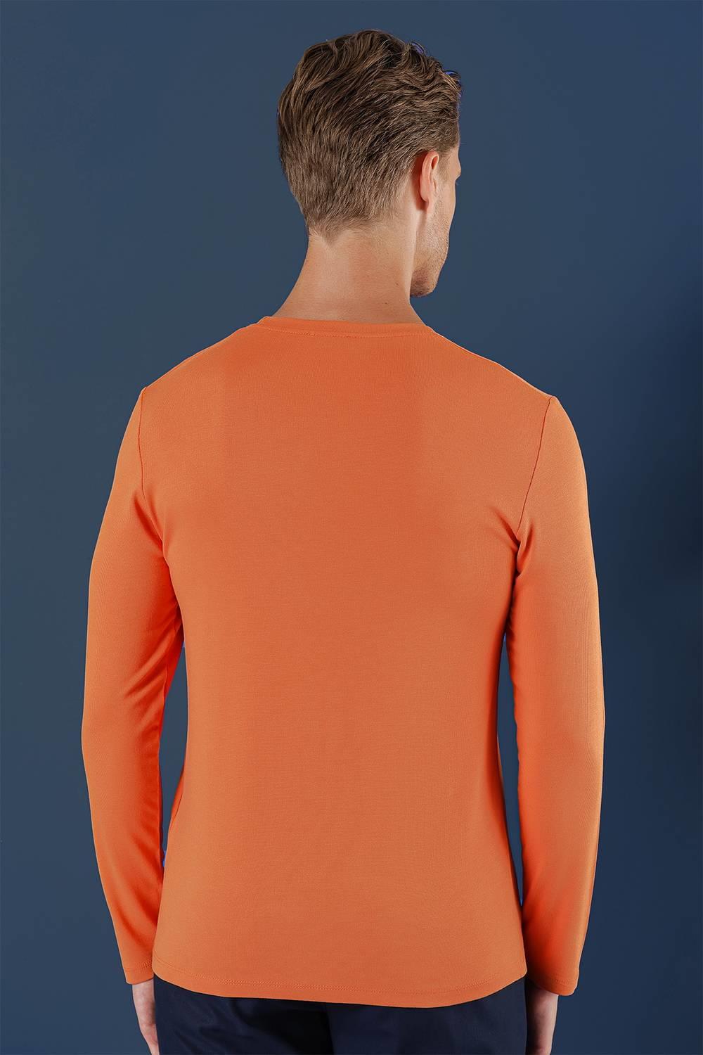 TS 870 Slim Fit Oranj Spor T-Shirt