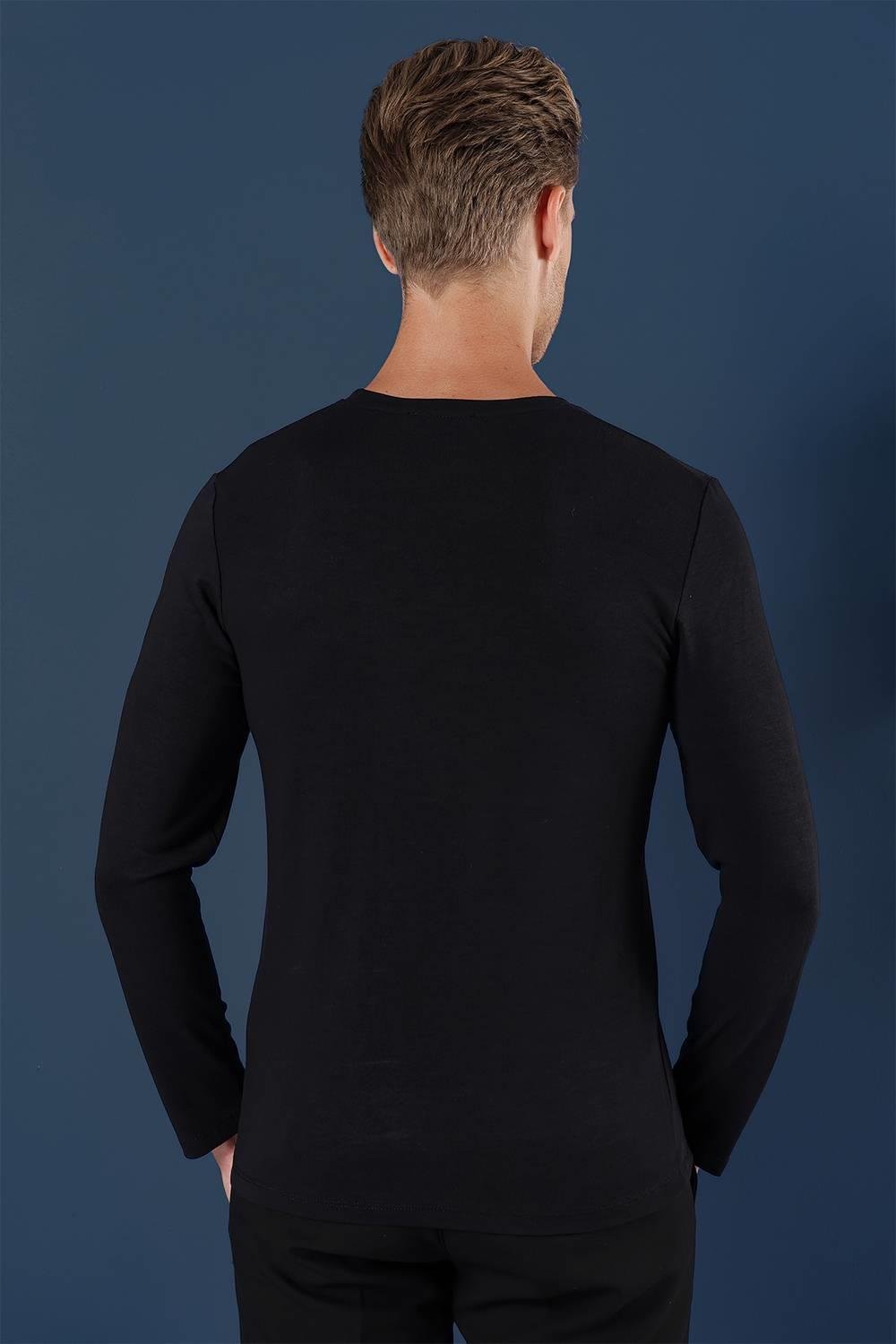 TS 870 Slim Fit Siyah Spor T-Shirt