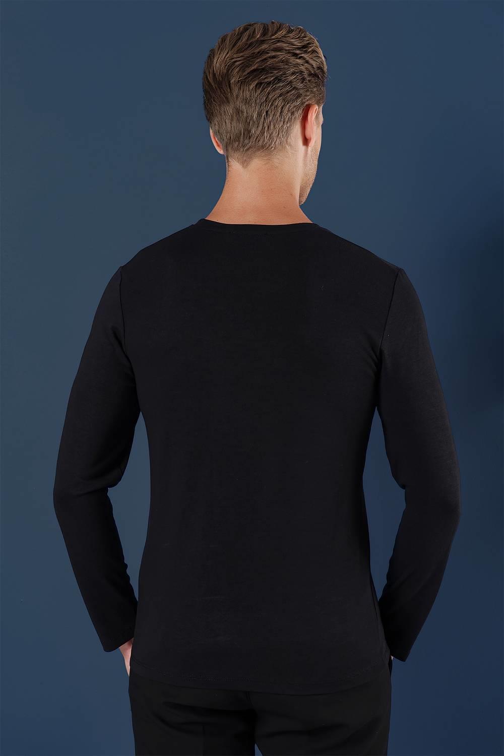 TS 870 Slim Fit Siyah Spor T-Shirt