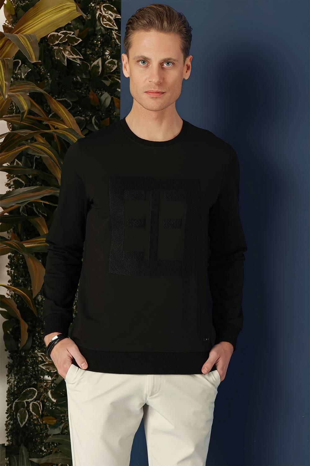TS 873 Slim Fit Siyah Spor T-Shirt