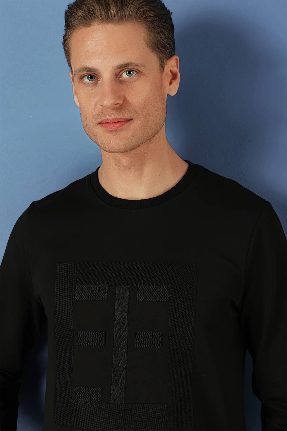 TS 873 Slim Fit Siyah Spor T-Shirt