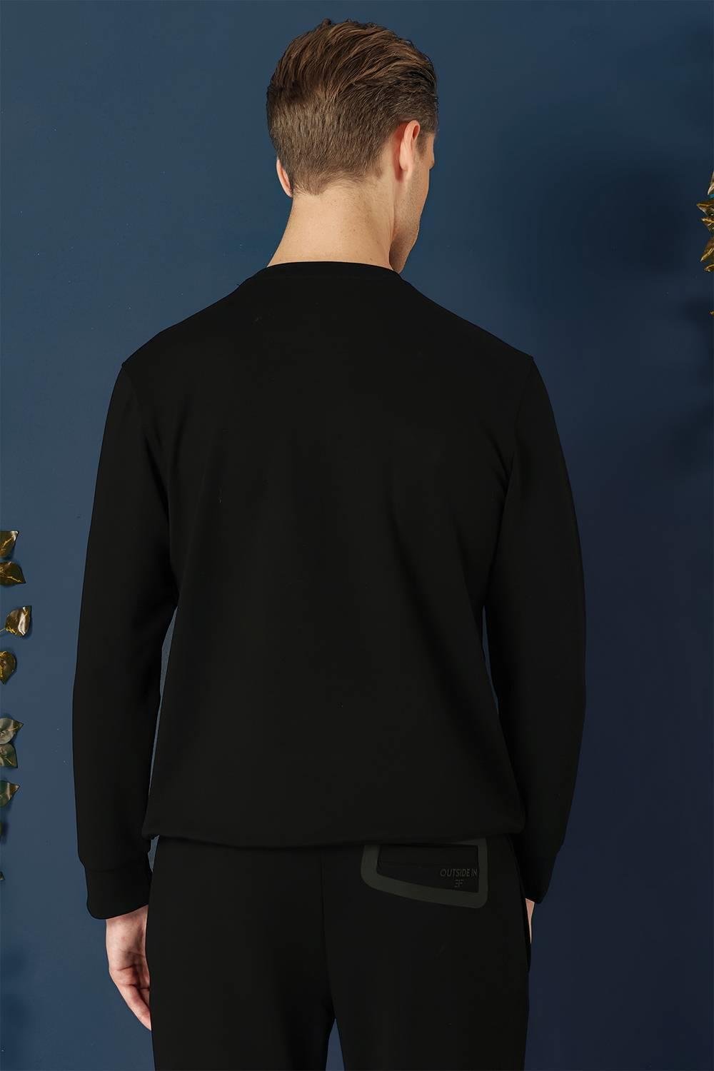 TS 874 Slim Fit Siyah Spor T-Shirt