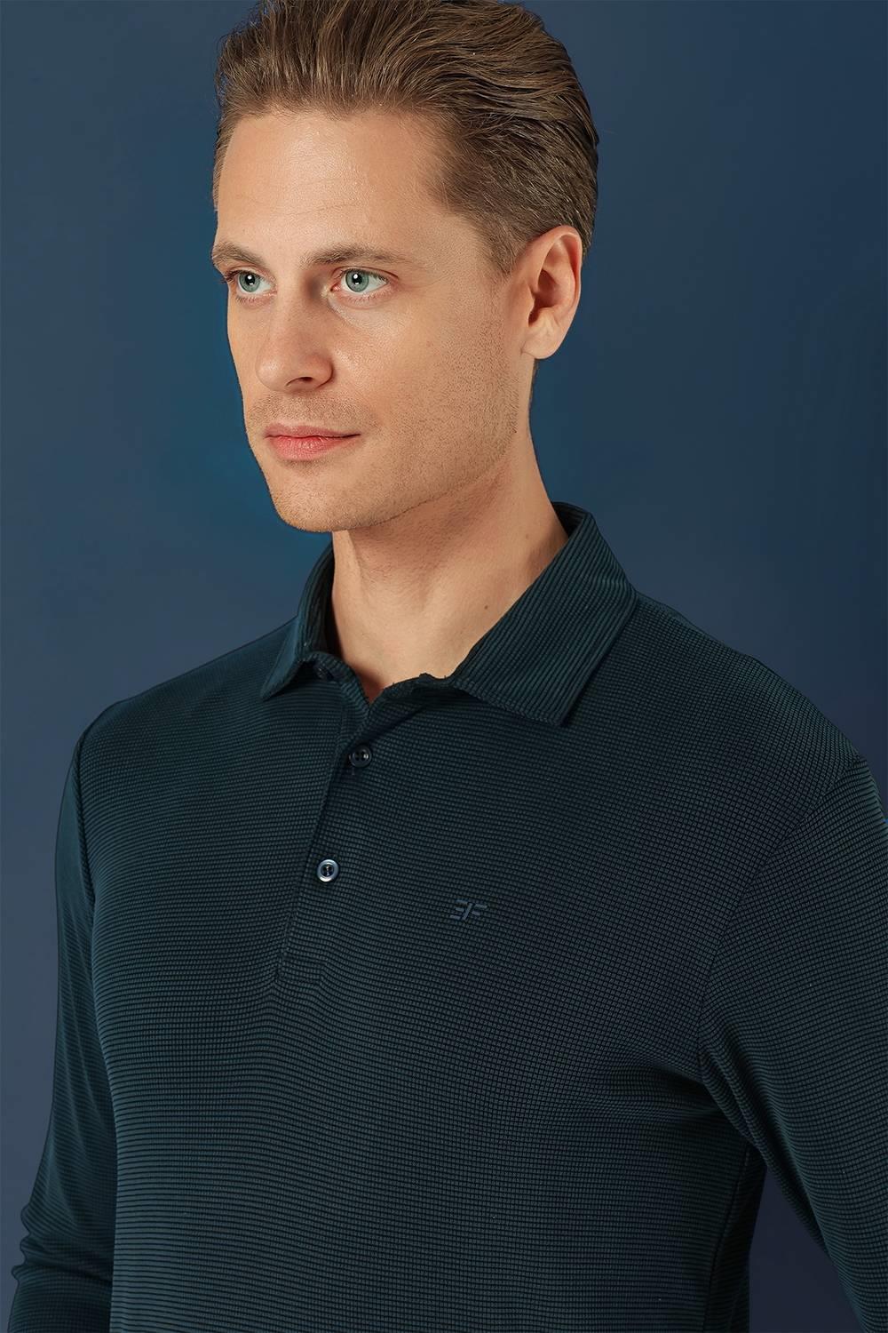 TS 875 Slim Fit Lacivert Spor T-Shirt