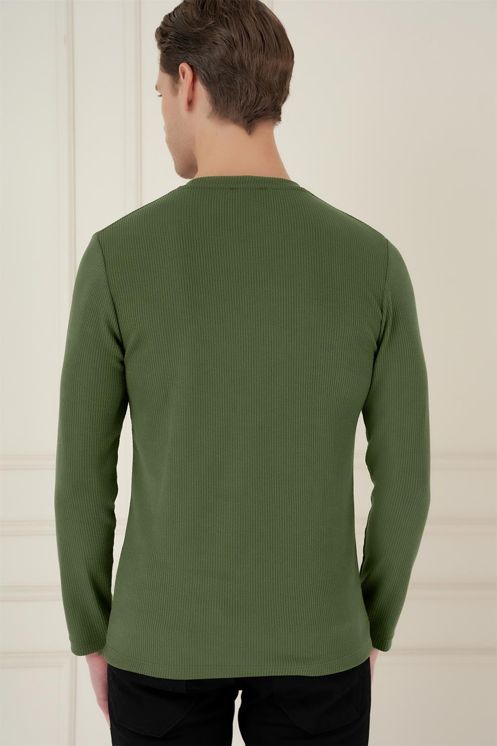 TS 887 Slim Fit Haki T-Shirt