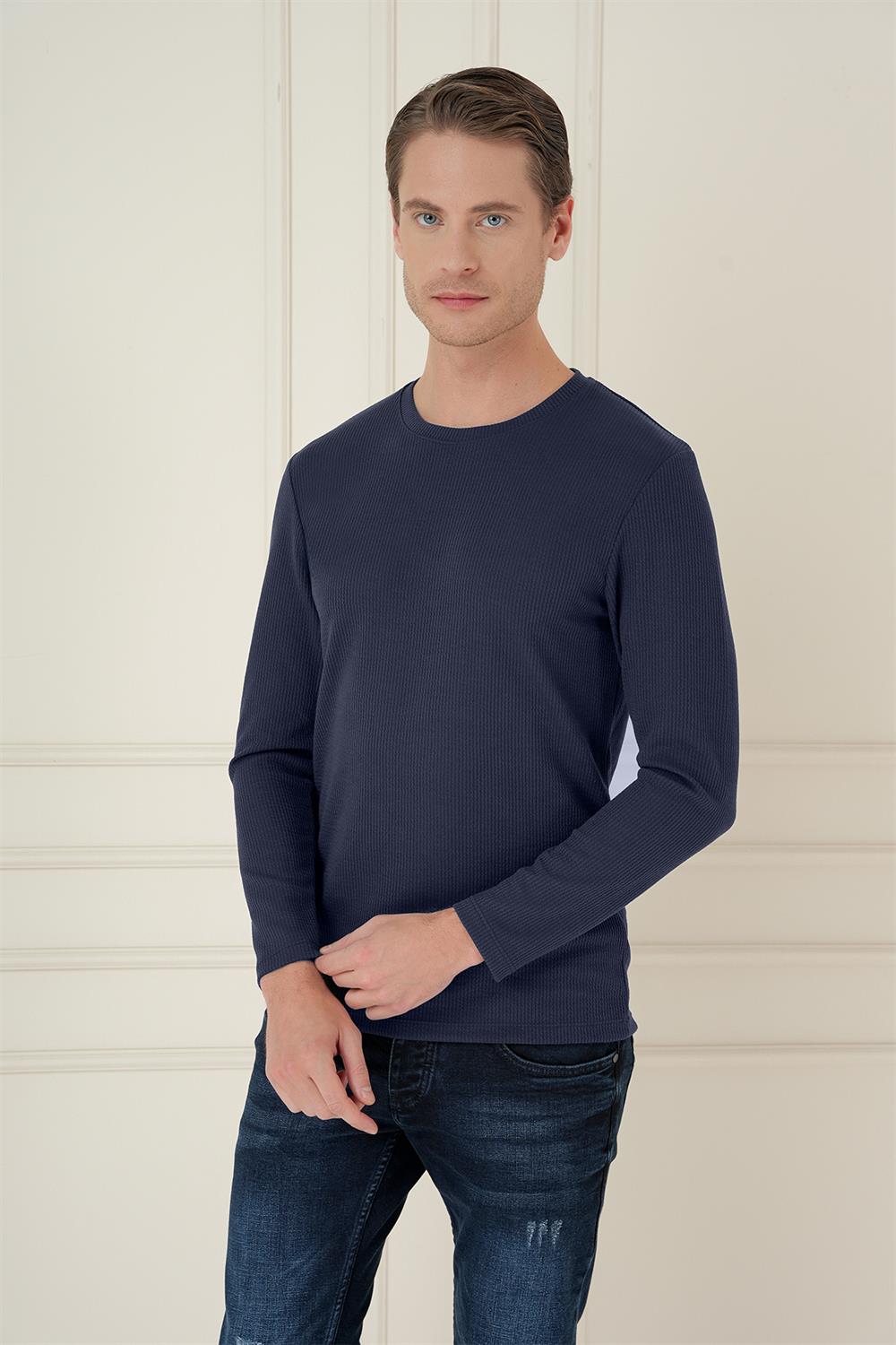 TS 887 Slim Fit Lacivert T-Shirt