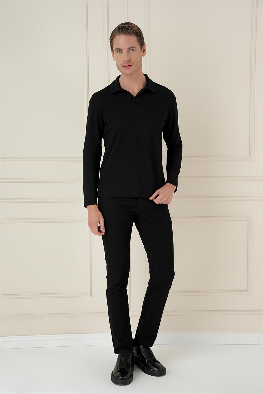 TS 890 Slim Fit Siyah Spor T-Shirt