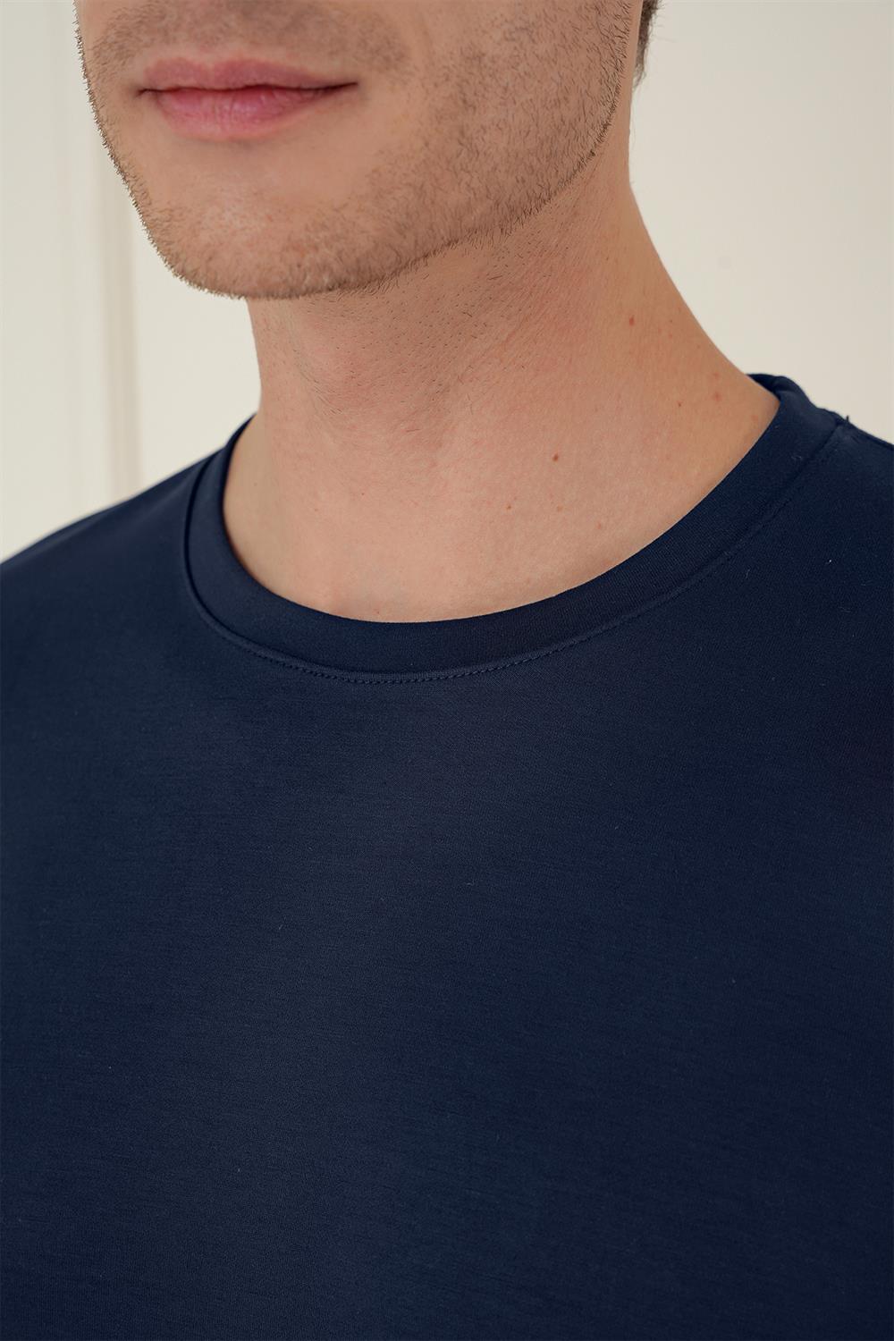 TS 892 Slim Fit Lacivert Spor T-Shirt