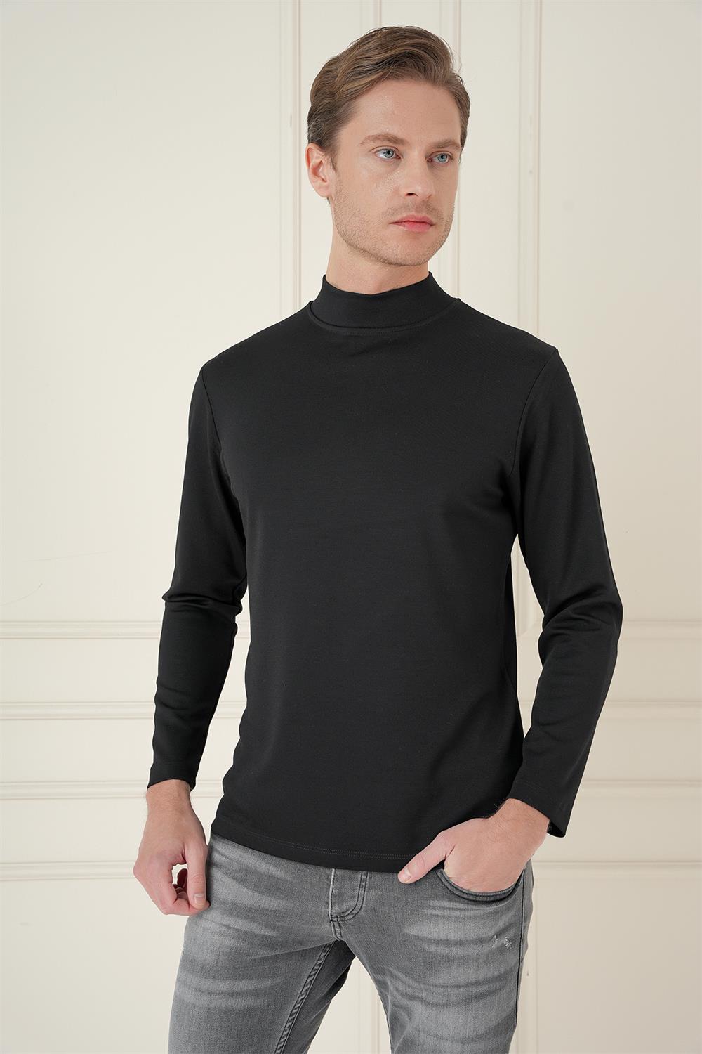 TS 894 Slim Fit Siyah Spor T-Shirt