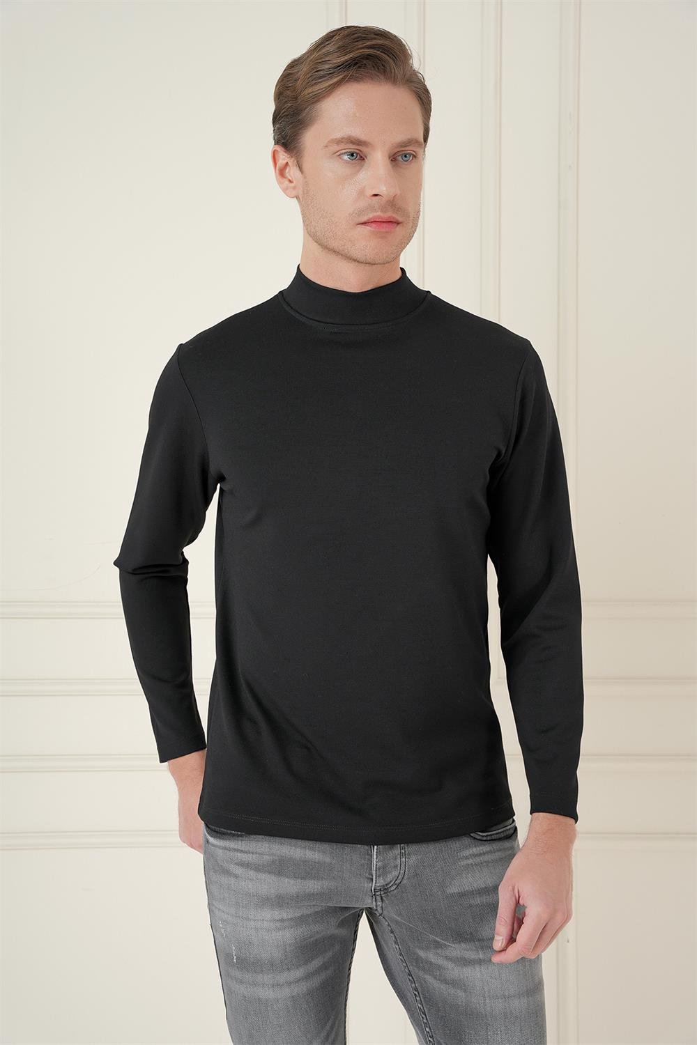 TS 894 Slim Fit Siyah Spor T-Shirt