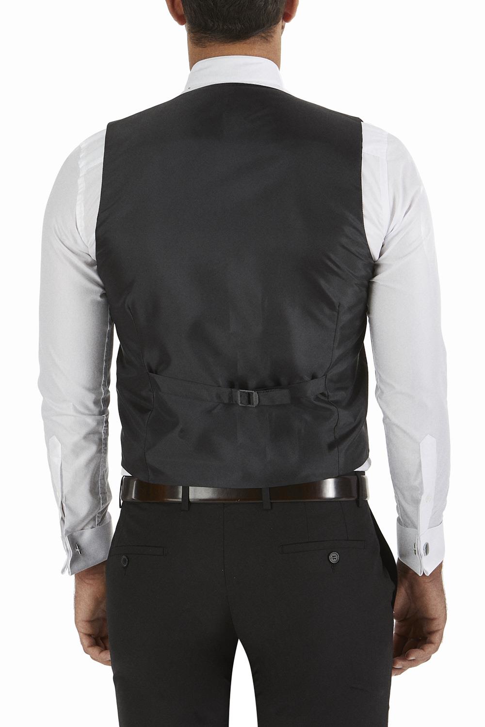 Y 141 Slim Fit Siyah Klasik Yelek