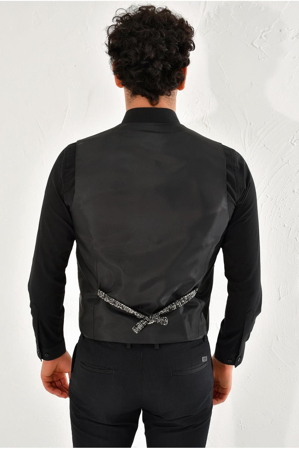 Y 152 Slim Fit Antrasit Yelek