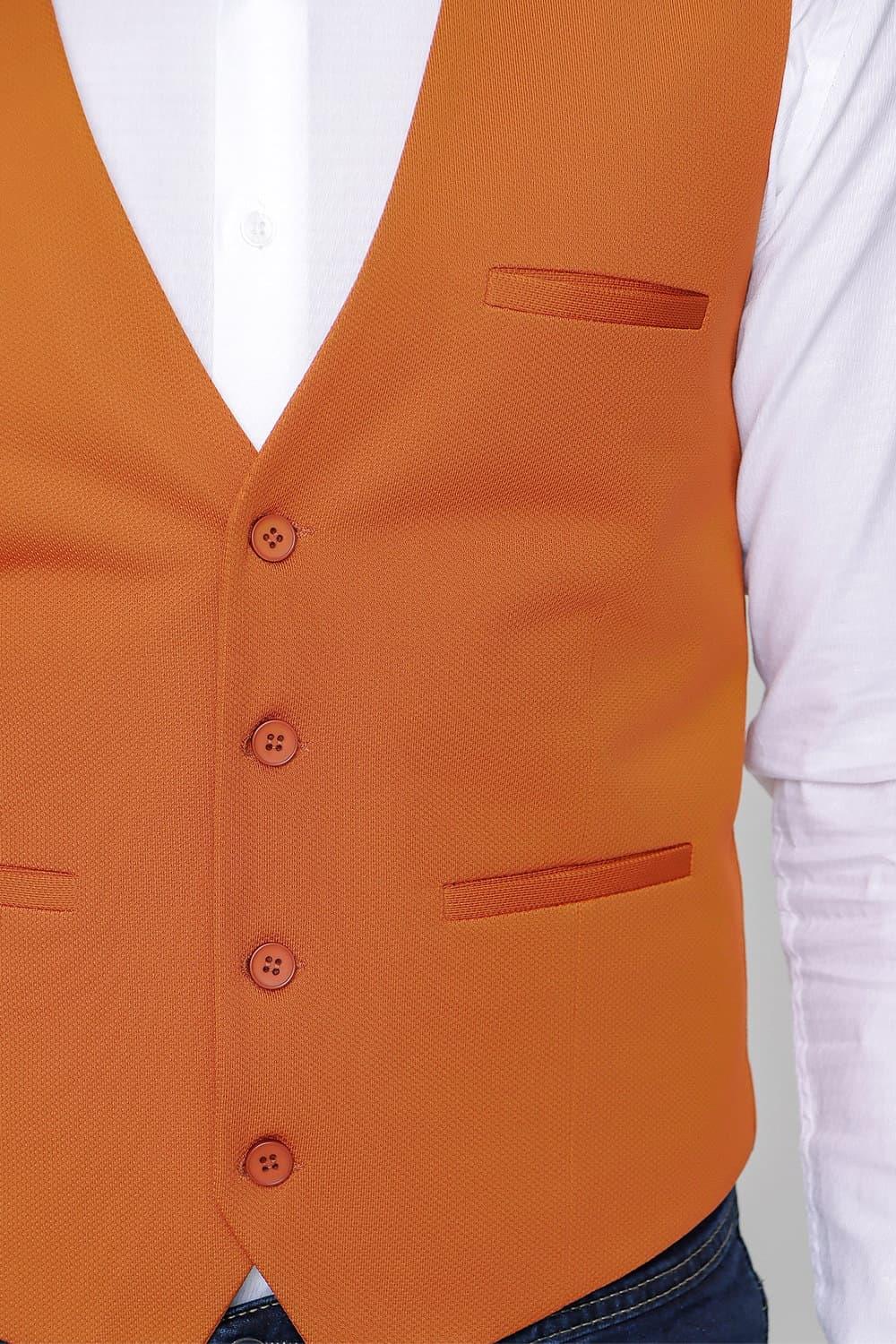 Y 155 Slim Fit Hardal Spor Yelek