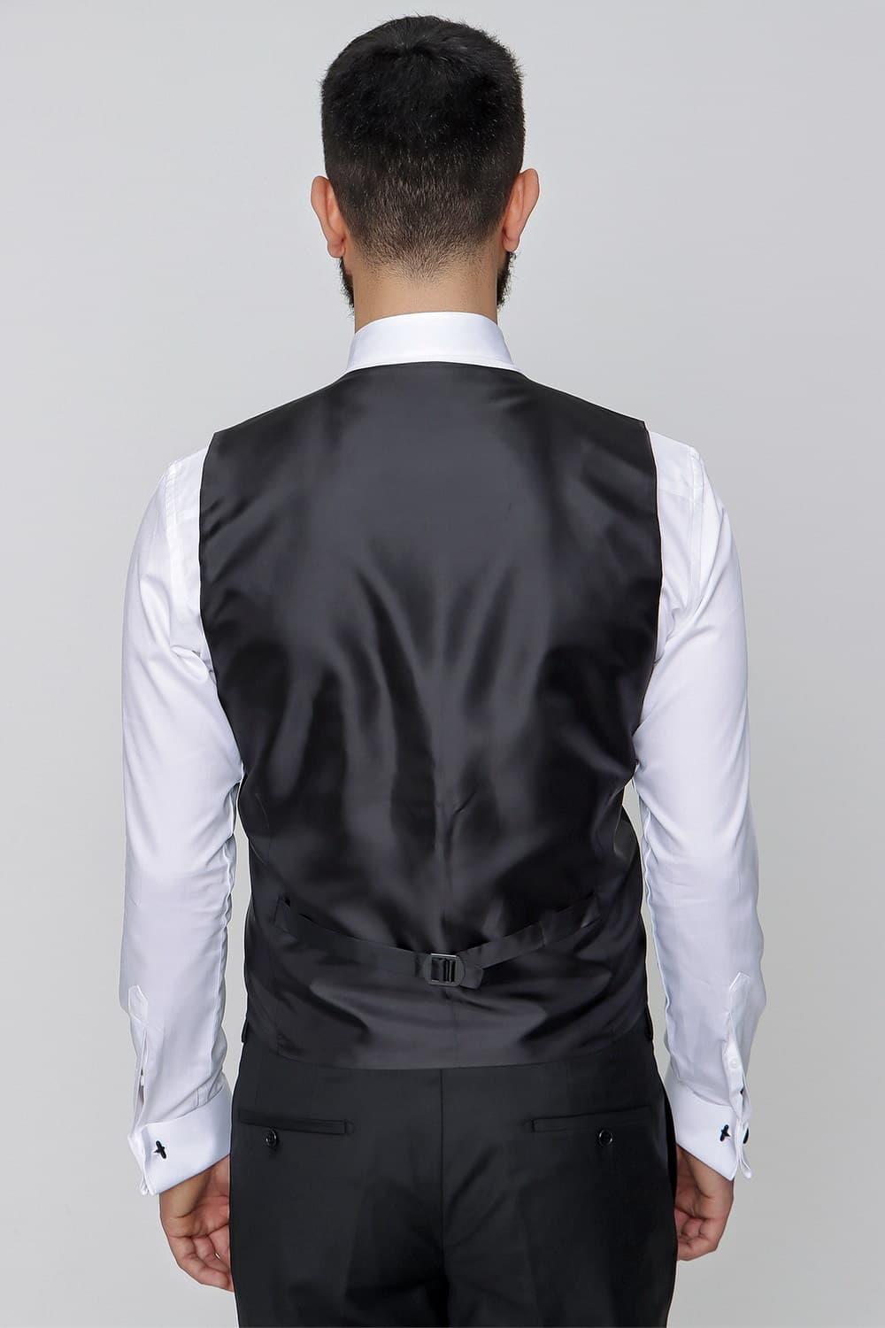 Y 157 Slim Fit Siyah Klasik Yelek