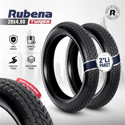 Rubena 20X4.00 Dış Lastik Road 100-406 R29 - 2 li Set