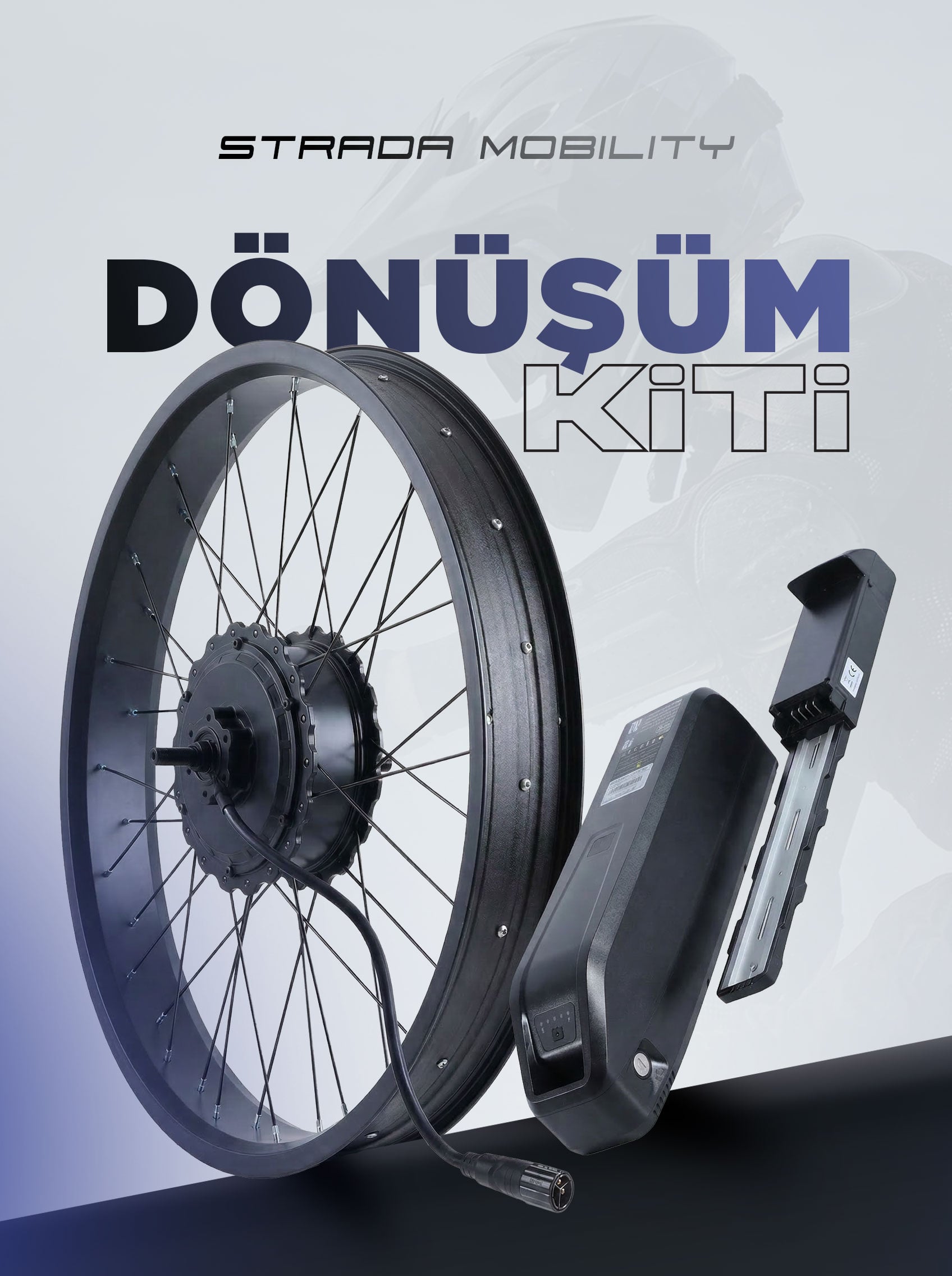 Strada Elektrikli Bisiklet Yüksek Performanslı Dönüşüm Kiti 750W