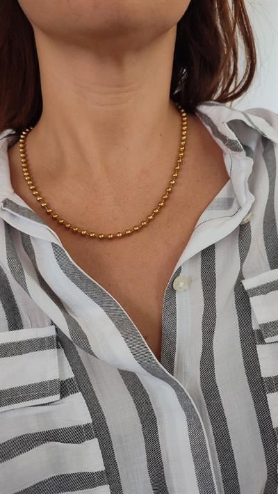 ÇELİK GOLD TOPCUK ZİNCİR (48 CM)