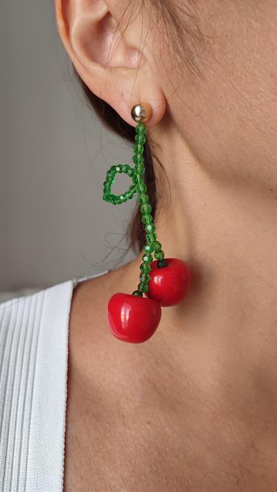 MARKA MODEL KİRAZLI KÜPE 