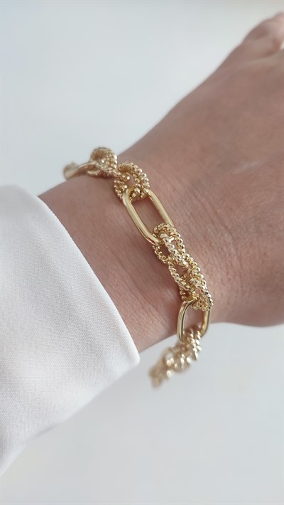 XP 14K HALKALI ATAÇ BİLEKLİK (19 CM)