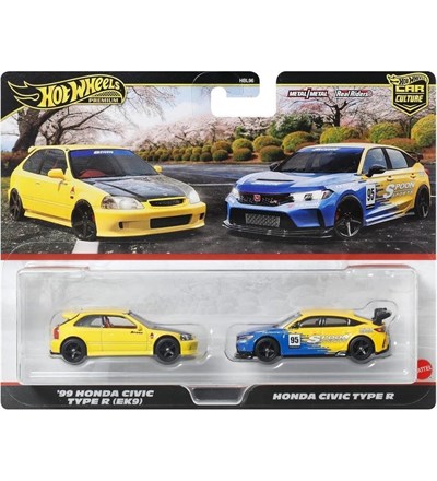 Hot Wheels Premium Car Culture '98 Honda Civic Type R (EK9) & Honda Civic Type R