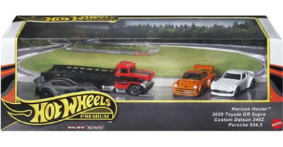 Hot Wheels Premium Diorama Horizon Hauler & 2020 Toyota GR Supra 1 Taşıyıcı 3 Model