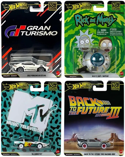 Hot Wheels Premium Pop Culture 4'lü Set HXD63-97P 