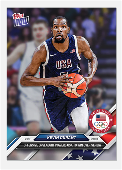 Topps Now Kevin Durant ABD Baskın Oyunu ile Sırpları Mağlup Etti