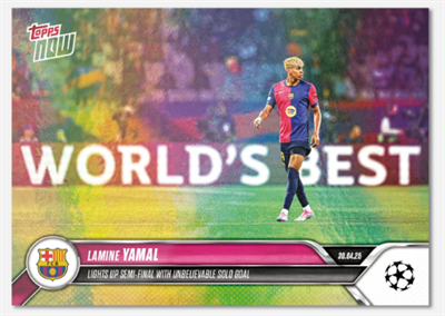 Topps Now Lamine Yamal Mükemmel Bir Solo Gol İle Yarı Final Kapısını Araladı Image Variation