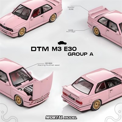 Mortal 1:64 BMW E30 M3 GROUP A (Valentine's Day Limited Edt. Pink)