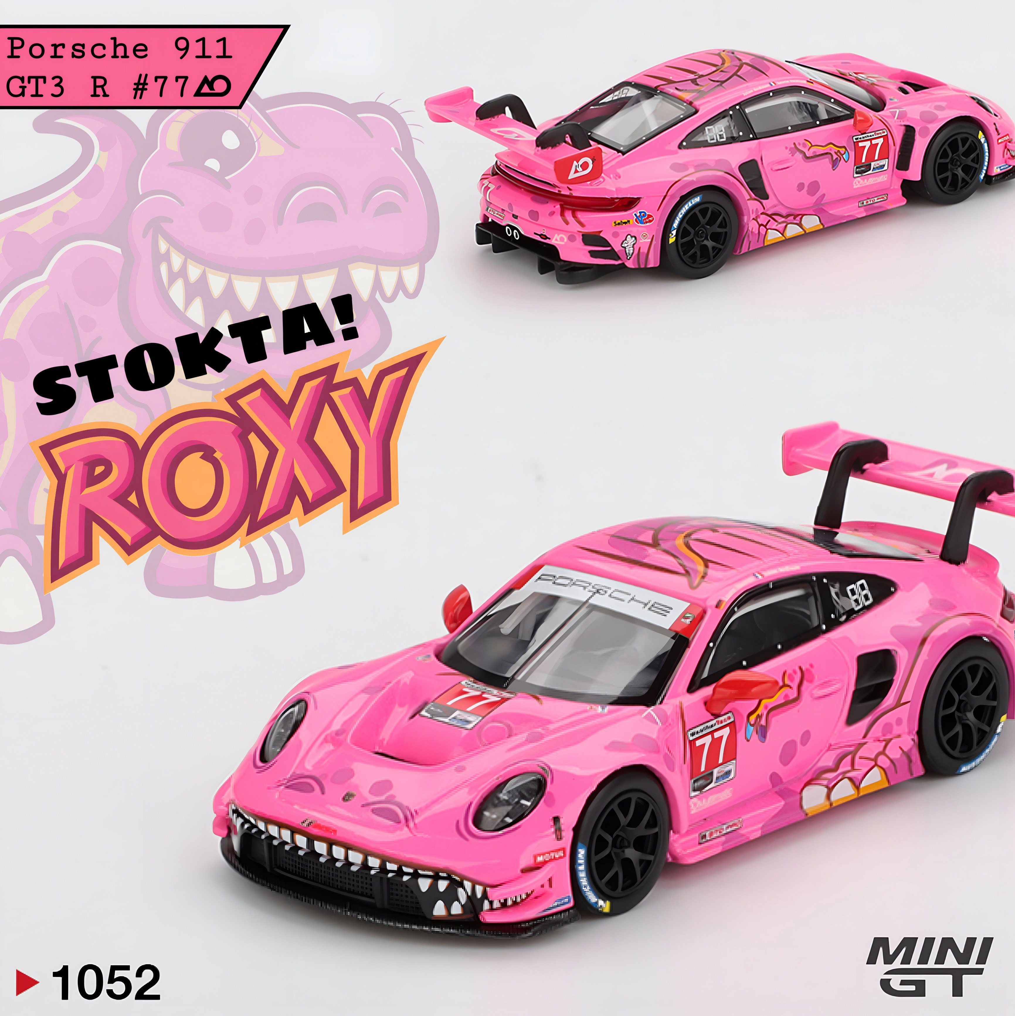 Mini GT Porsche 911 GT3 R #77 AO Racing 2024 IMSA Road America