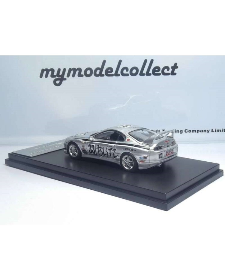 Model Collect MC 1:64 1994 Toyota Supra (JZA80) Silver 'BLiTZ' Livery