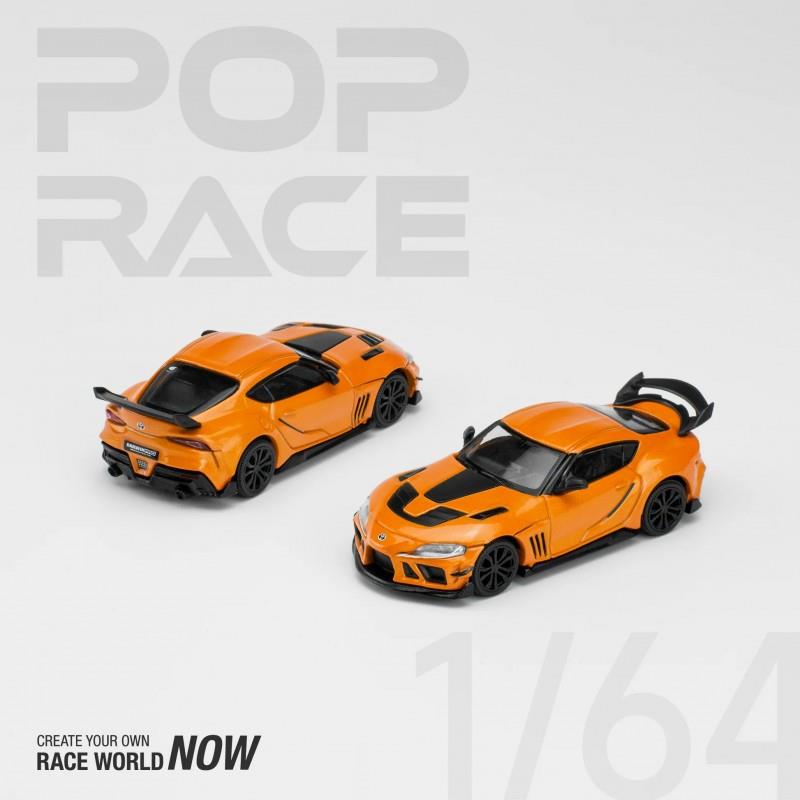 Darwin Pro 1/64 Toyota Supra A90 Orange - Diecast Model Car