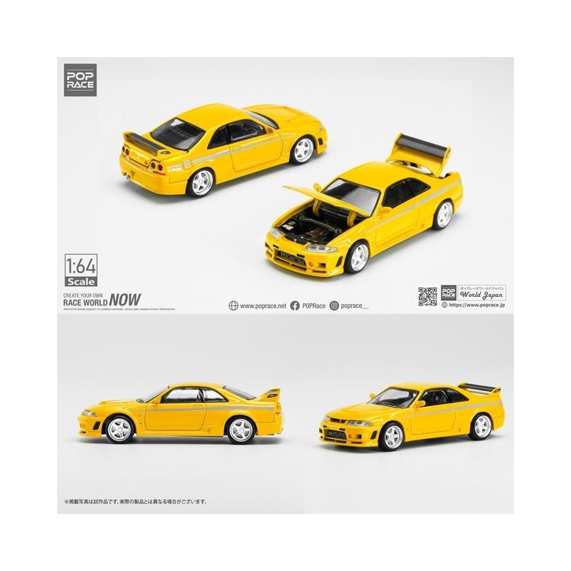 Poprace 1/64 Nissan Skyline GT-R R33 Nismo 400R Prototype Yellow
