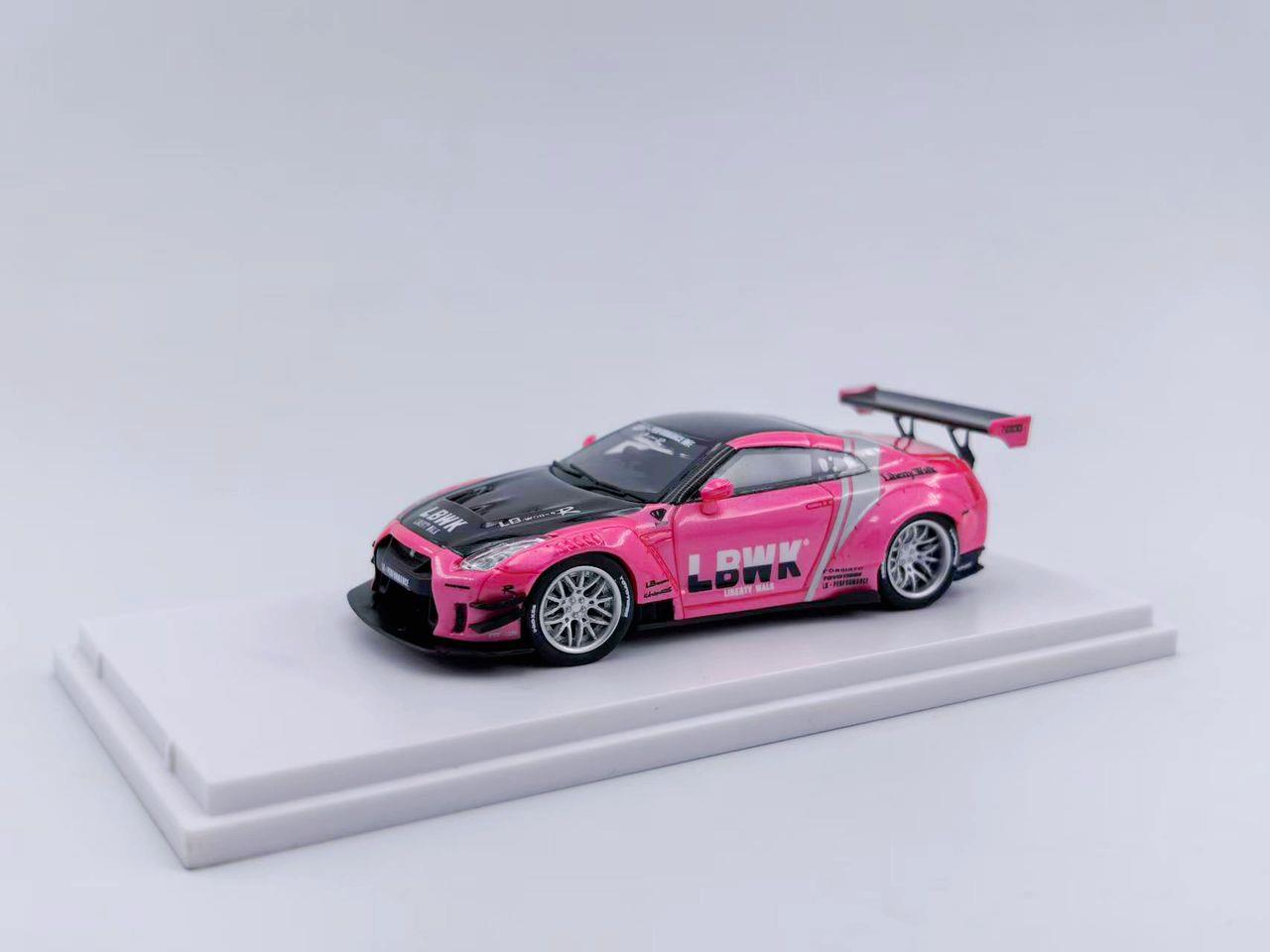 RR Model GT-R R35 Wide-Body Modified Pink