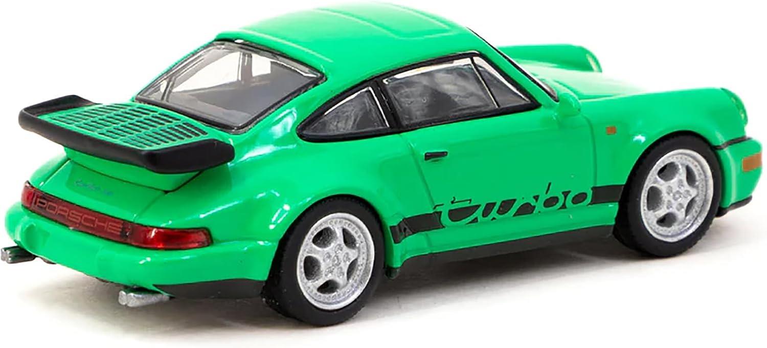 Schuco X Tarmac Works 1/64 Porsche 911 Turbo Green - COLLAB64