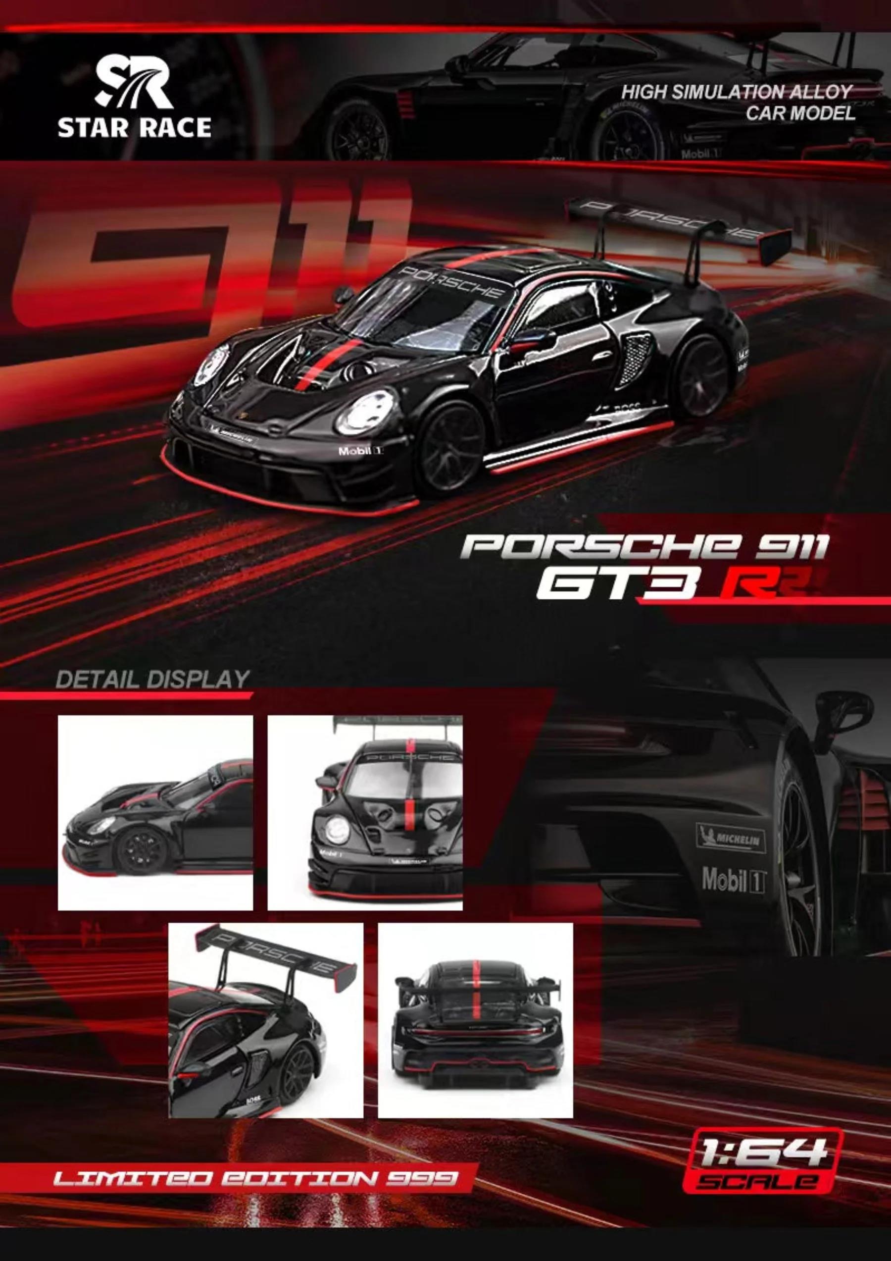 Star Race 1:64 Porsche 911 GT3 - Black SR64001