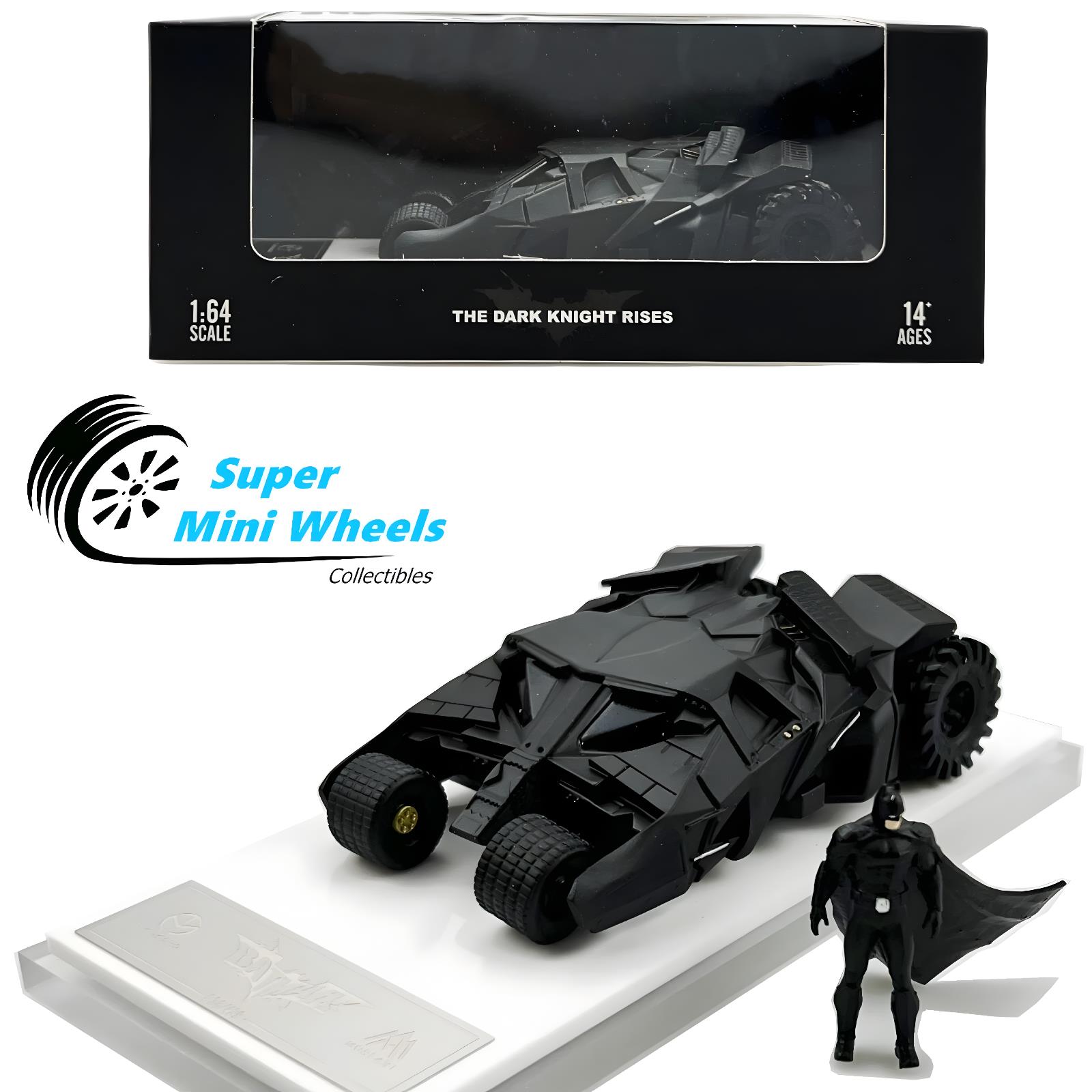 Time Micro x MoreArt 1:64 The Dark Knight Rises Batmobile with