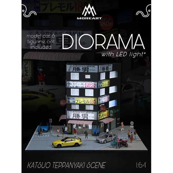 MoreArt 1:64 Katsuo Teppanyaki Scene Diorama MO936420