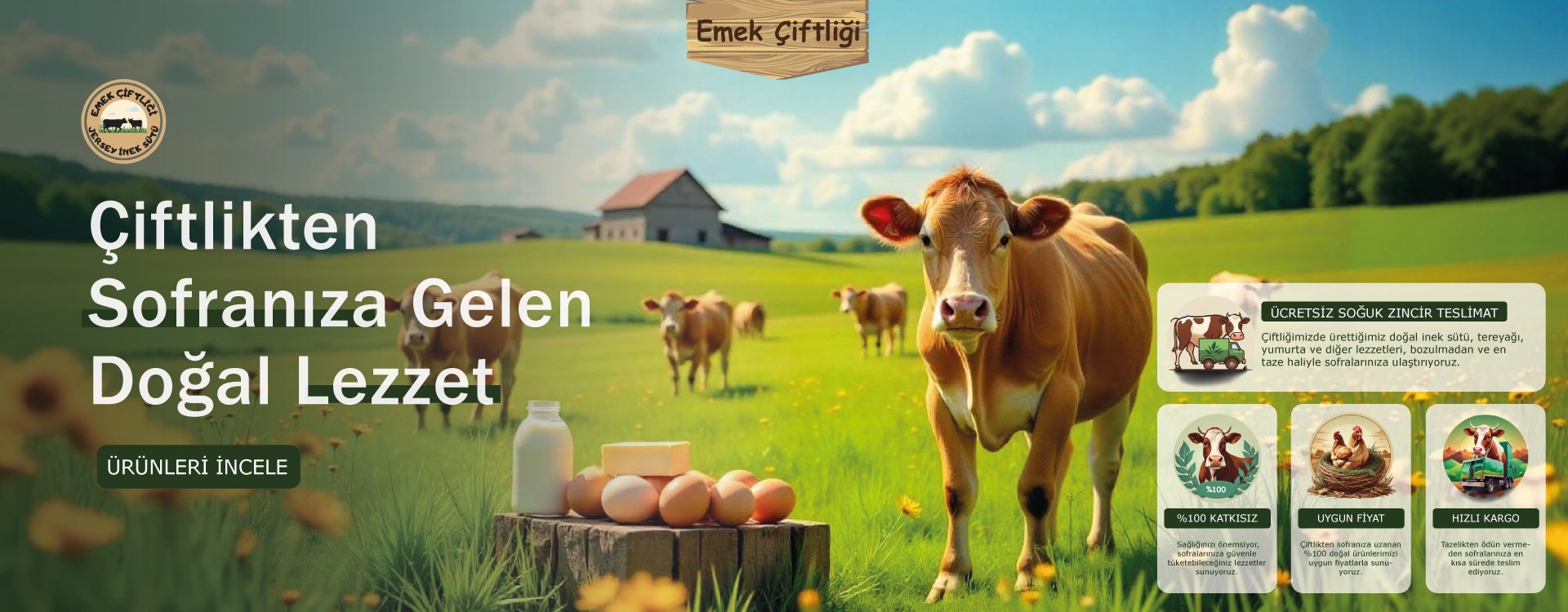Çiftlikten Sofranıza Gelen Doğal Lezzet