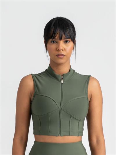 Sculpt Line Spor Bustiter – Haki Renk 539