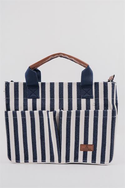  Woys Üç Gözlü Lacivert Tote Bag Kadın Çantası 