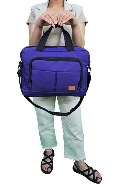 15.6 Evrak Bilgisayar Çantası Mor Renk Notebook Laptop Çantası