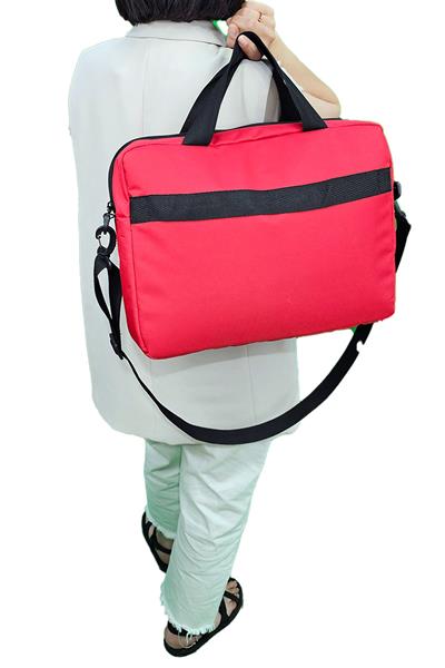 15.6 Evrak Bilgisayar Çantası Kırmızı Renk Notebook Laptop Çantası