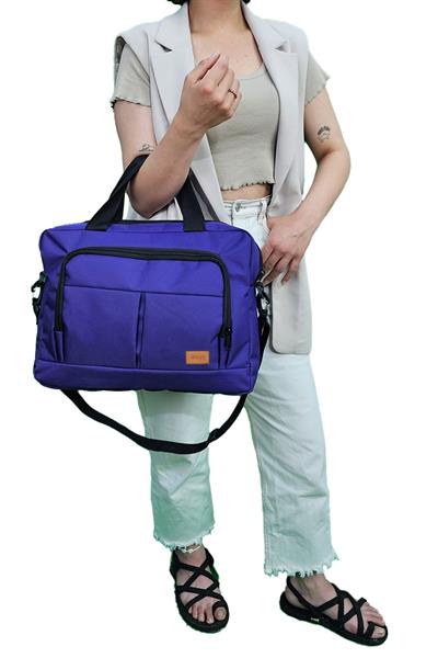 15.6 Evrak Bilgisayar Çantası Mor Renk Notebook Laptop Çantası