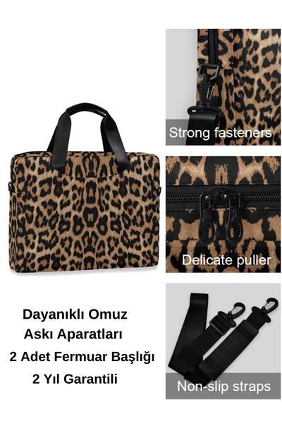 2 YIL GARANTİLİ -Desenli 16 inç Bilgisayar Çantası - Desenli Notebook Çantası - Su Geçirmez Kumaş